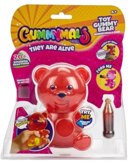 OSITO GUMMYMALS ROJO + 20 SONIDOS Y REACCIONES