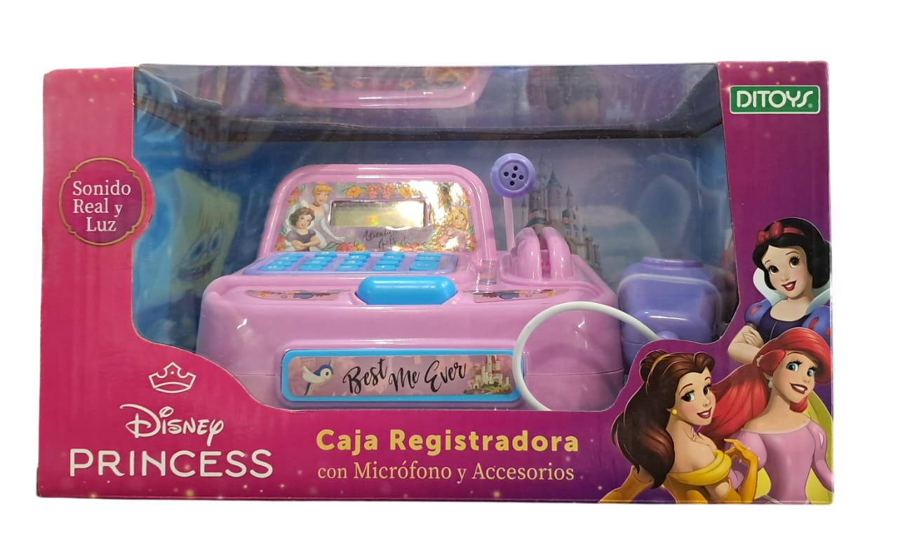 REGISTRADORA PRINCESAS CON LUZ Y SONIDO
