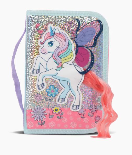 CARTUCHERA 1 CIERRE UNICORN WINGS - 2 COLORES