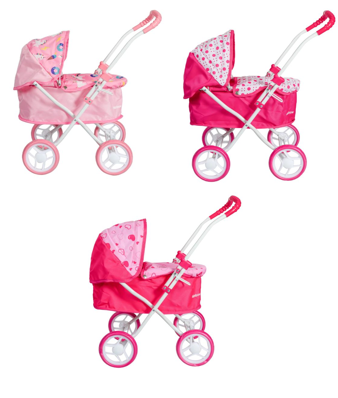COCHE CUNA PARA MUÑECA - 3 COLORES