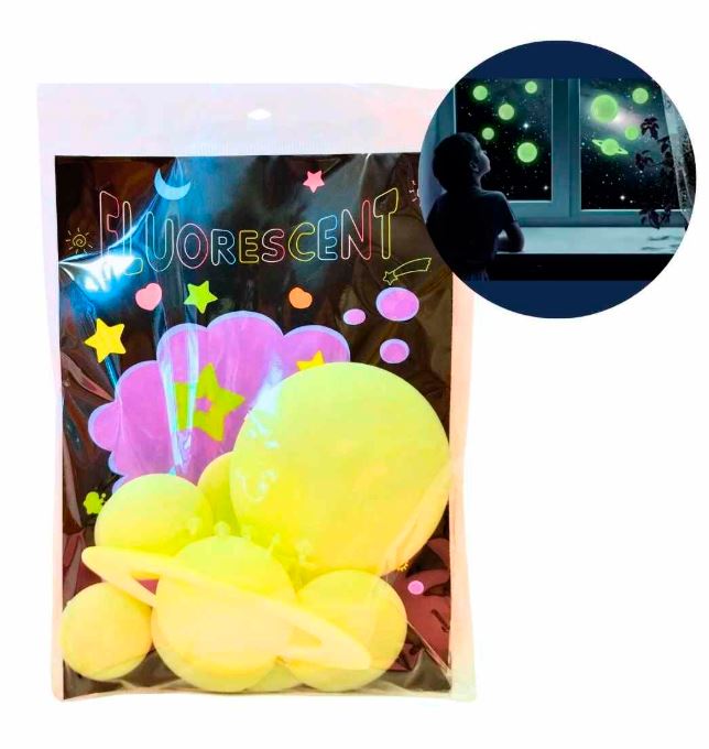 FIGURAS GLOW IN THE DARK PLANETAS 3D