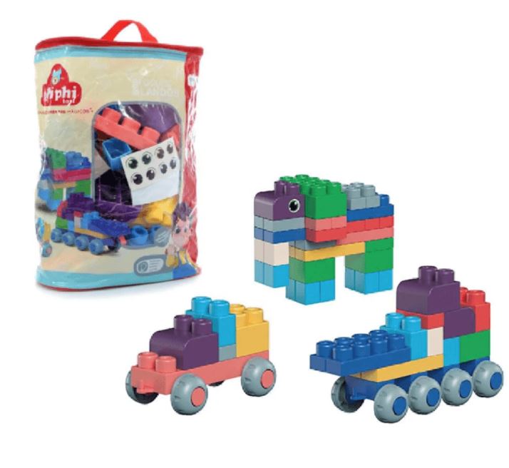 BLOQUES SOFT 80 PIEZAS EN BOLSA