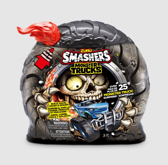 SMASHERS MONSTER TRUCKS CON SONIDO - 3 COLORES