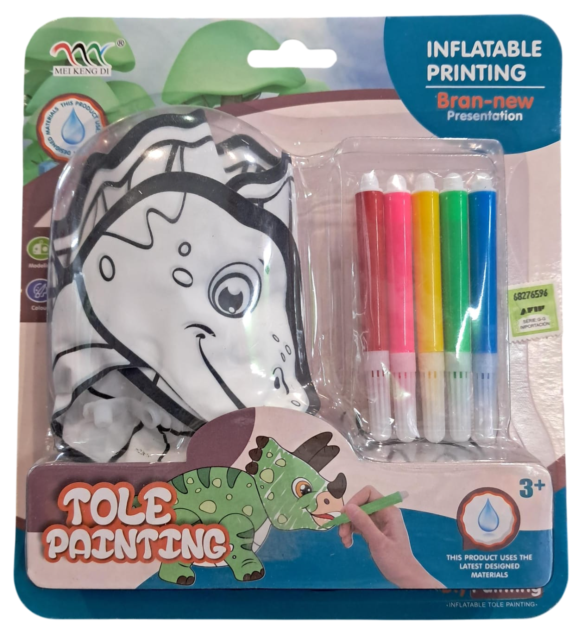 DINO INFLABLE PARA PINTAR
