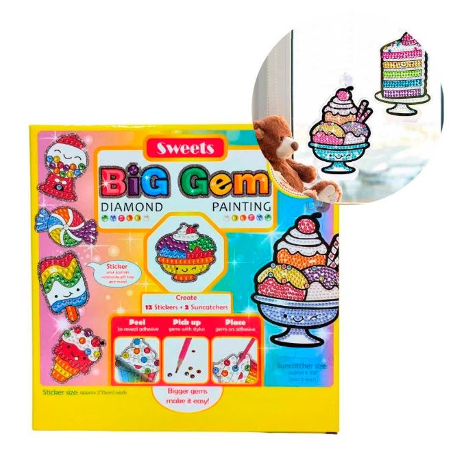 JUEGO DE DIAMANTES STICKERS SWEETS EN CAJA