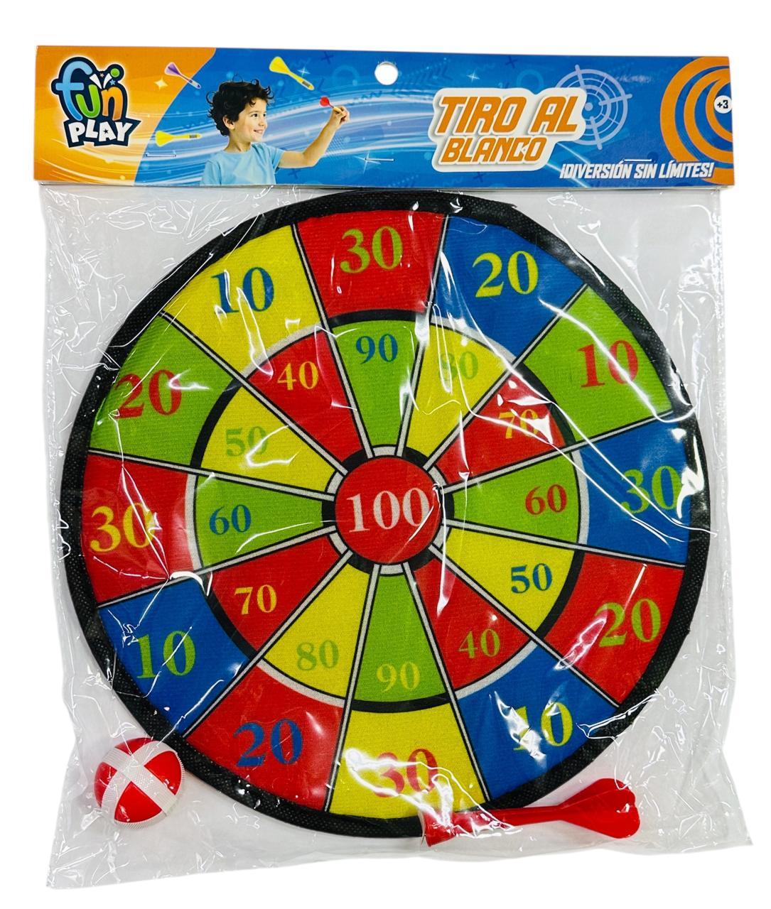 TIRO AL BLANCO CON VELCRO 28CM EN BOLSA