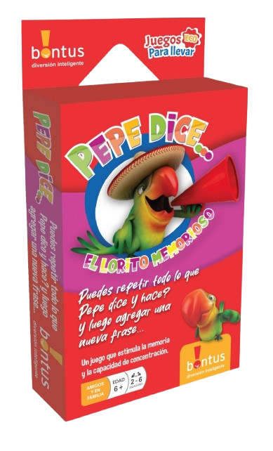 JUEGO ECO PEPE DICE, EL LORITO MEMORIOSO
