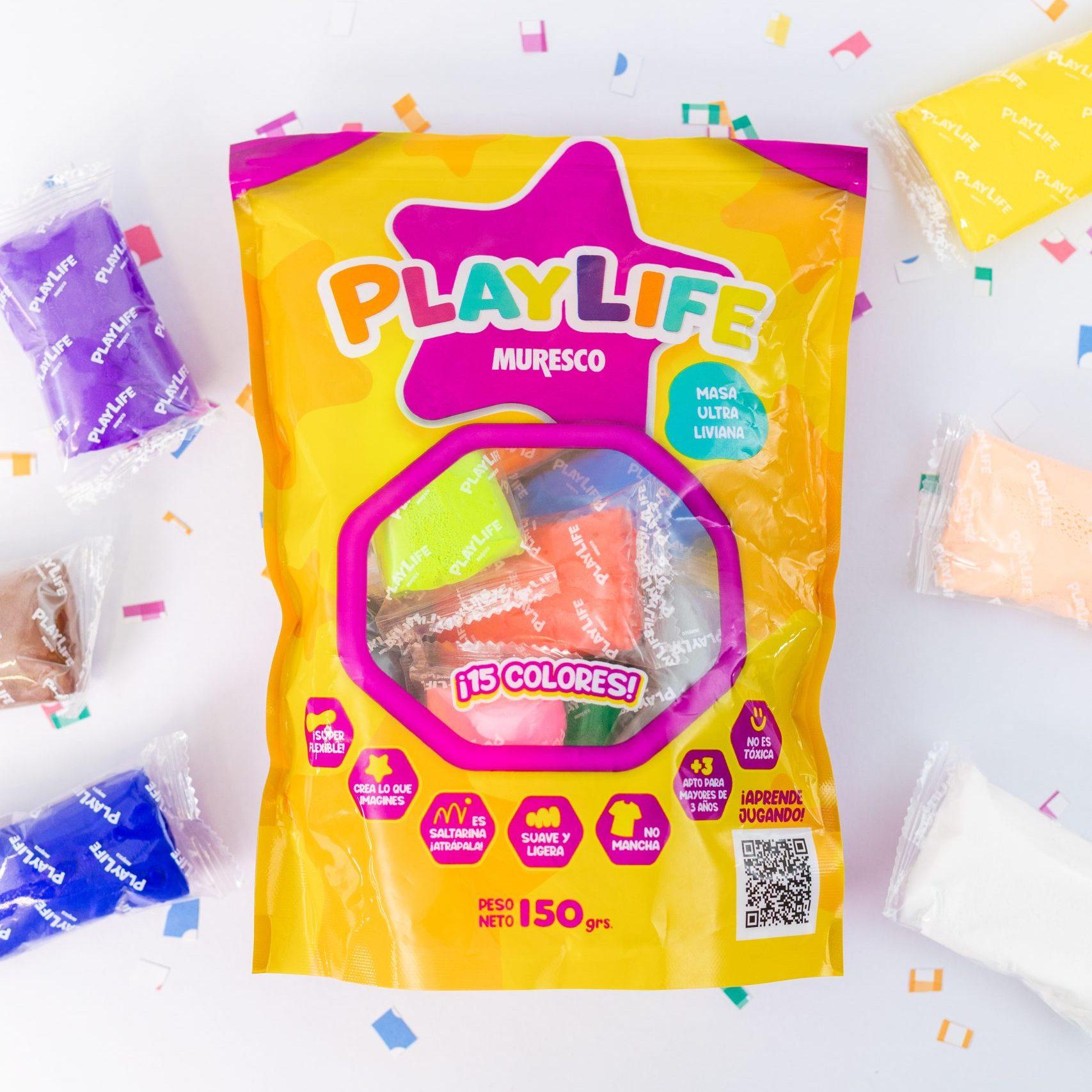 COMBO X 5 MASA ULTRA LIVIANA 15 COLORES EN BOLSA
