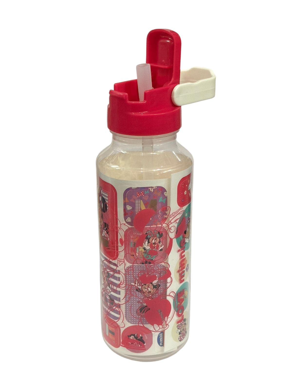 BOTELLA CON STICKERS 600ML MINNIE
