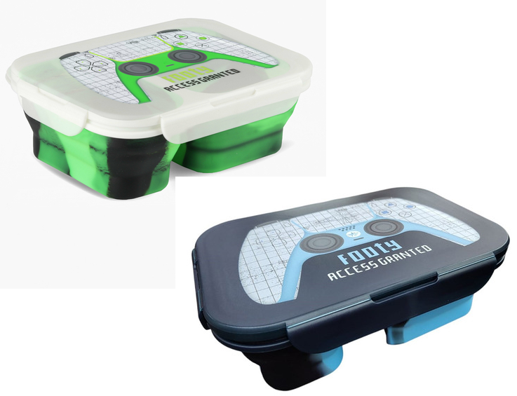 LUNCHERA 2 DIVISIONES PLEGABLE JOYSTICK - 2 COLORES