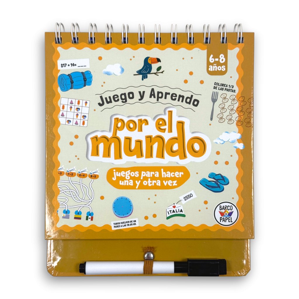 LIBRO JUEGO Y APRENDO POR EL MUNDO CON MARCADOR