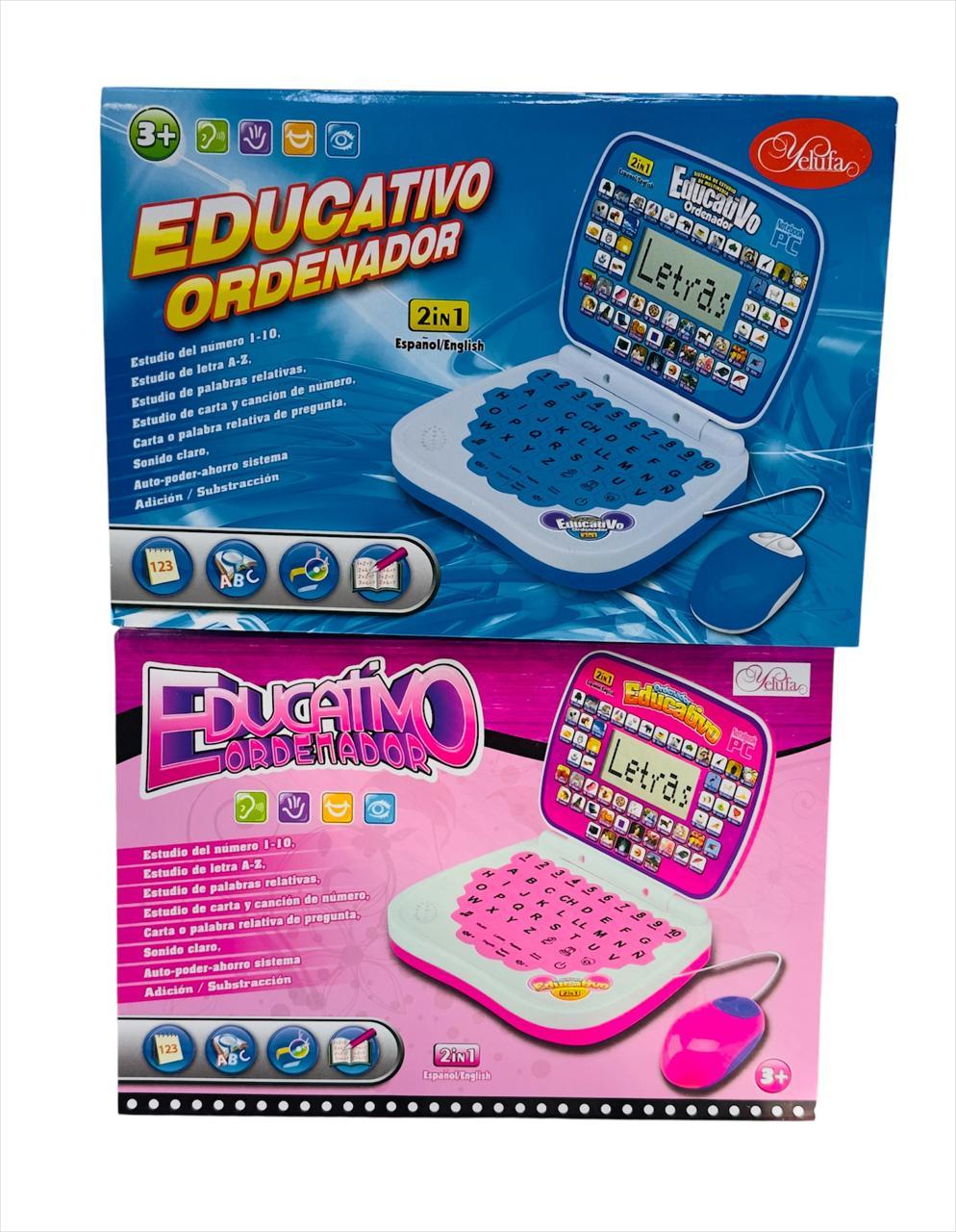 MINI COMPUTADORA INTERACTIVA INGLES/ESPAÑOL - COLORES SURTIDOS -