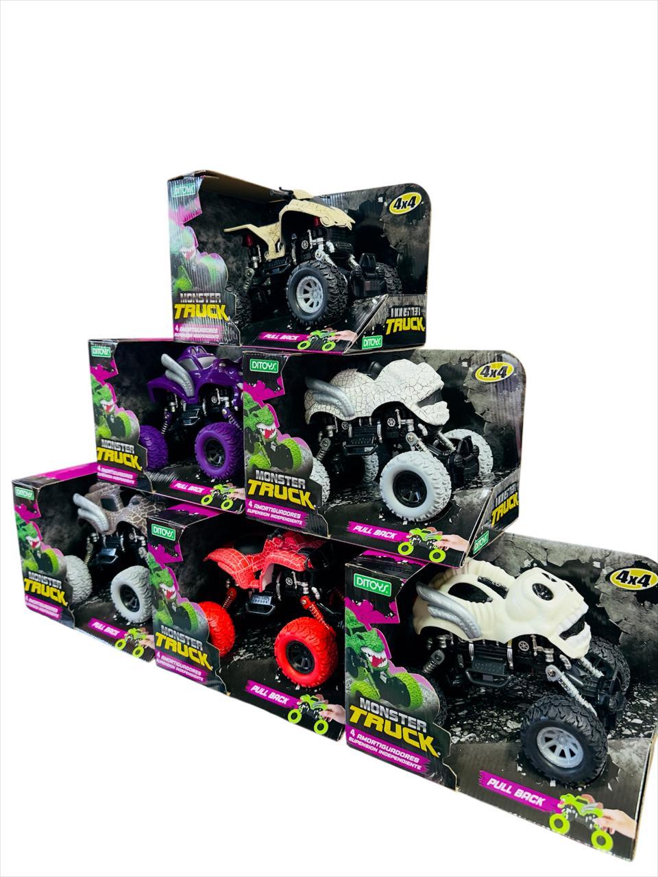 MONSTER TRUCK 4X4 PULL BACK - MODELOS SURTIDOS -