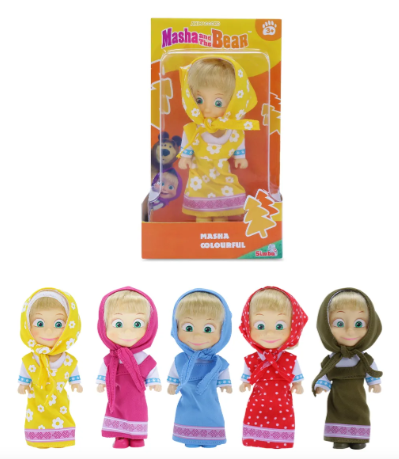 MUÑECA MASHA 12CM EN CAJA - 5 MODELOS -
