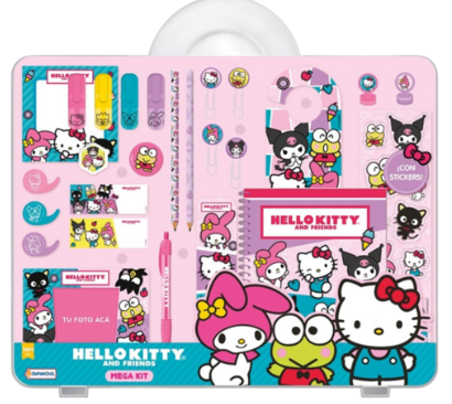 MEGA KIT CON STICKERS HELLO KITTY