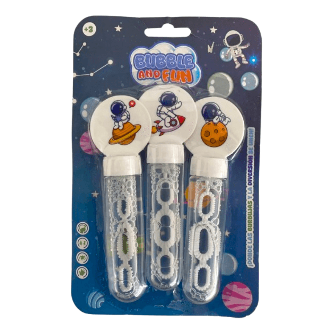 BURBUJERO TUBO X3 ASTRONAUTA TINY