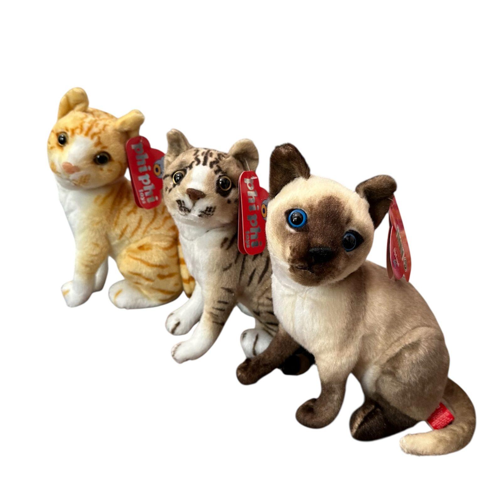 GATO SIAMES SENTADO 22CM - 3 MODELOS -