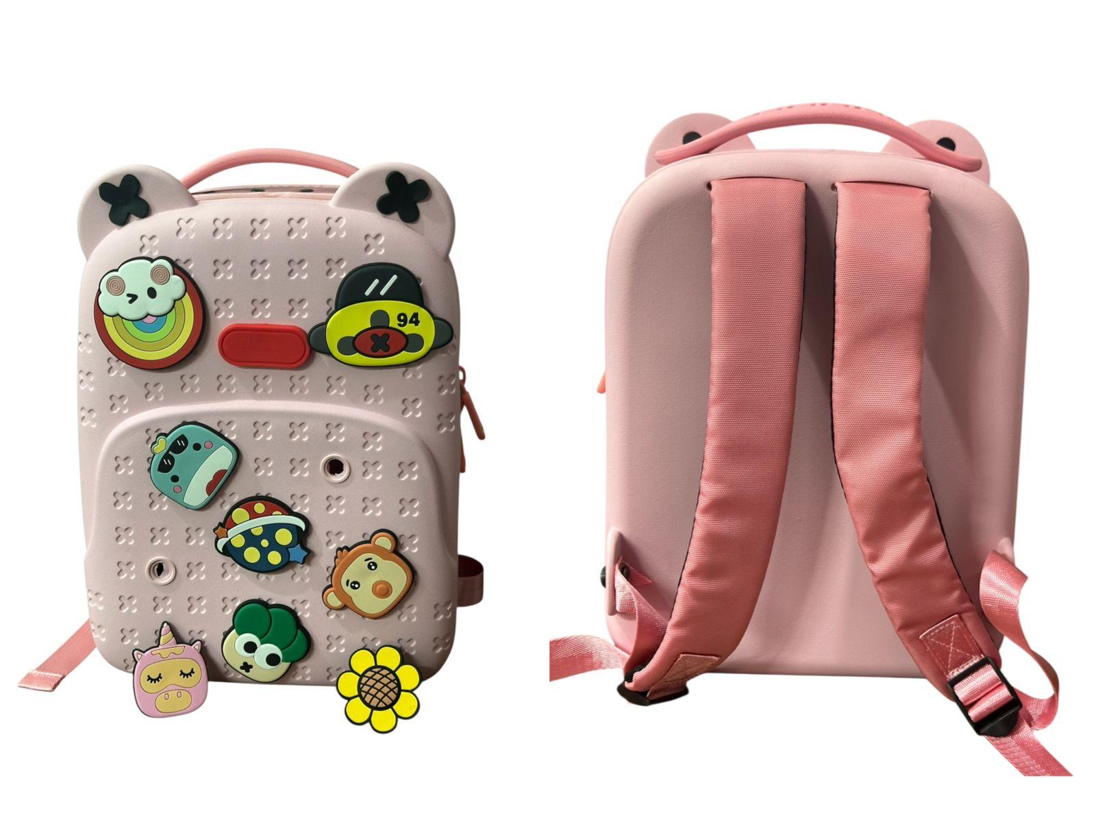 MOCHILA EVA ROSA CON PINES