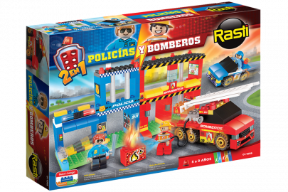 RASTI POLICIAS Y BOMBEROS X 250 PIEZAS