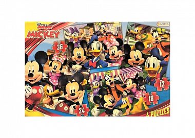4 PUZZLES MICKEY