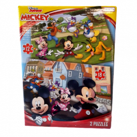 2 PUZZLES MICKEY 12/18 PIEZAS