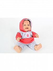 BEBE CON ROPA Y CAPUCHA 25CM