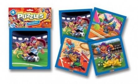 4 PUZZLES X 4 P DEPORTES
