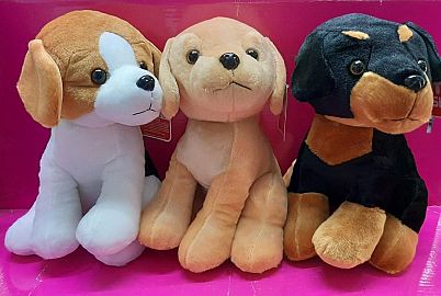 PERRO PELUCHE SENTADO GRANDE