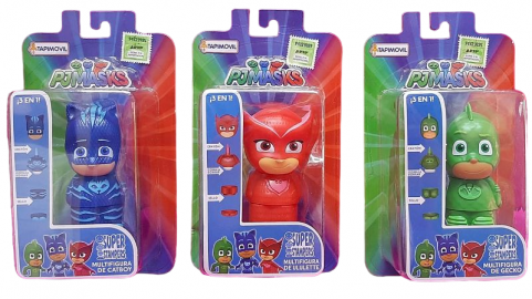 MULTIFIGURAS 3EN1 PJ MASKS