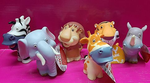 ANIMALES DE LA SELVA CARICATURA SOFT 14CM X 1