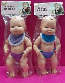 BEBE EN BOLSA - COLORES SURTIDOS - CON BABERO