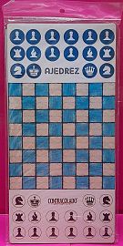 AJEDREZ TABLERO DE MADERA EN BOLSA