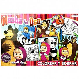 COLOREAR Y BORRAR DE MASHA Y EL OSO