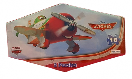 2 PUZZLES X 18 PIEZAS AVIONES