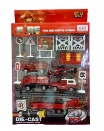 SET BOMBERO METAL 20PZAS E/CAJA