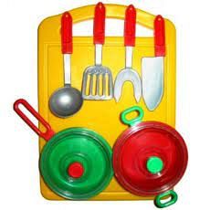 JUEGO DE COCINA C/TABLA GDE. GOURMET