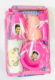 SET BEBE C/PAÑAL PELELA Y ACCESORIOS