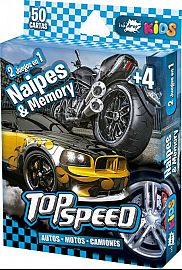 NAIPES Y MEMORIA TOP SPEED - MODELOS SURTIDOS
