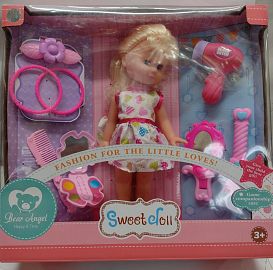 MUÑECA C/VESTIDO Y BIJOU SWEET