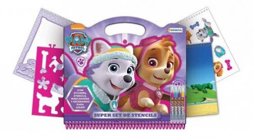 SUPER SET DE STENCILS PAW PATROL