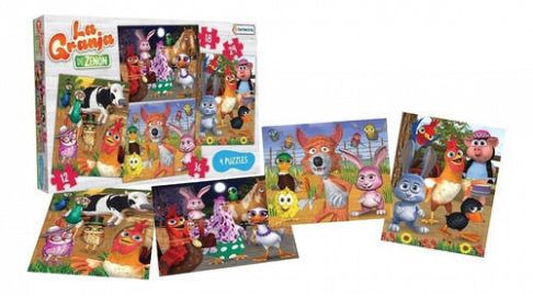 4 PUZZLES GRANJA DE ZENON