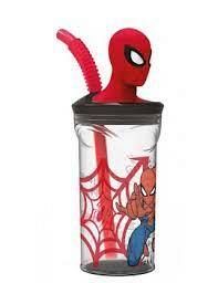 VASO CON FIGURA 3D SPIDERMAN