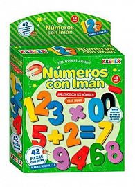 NUMEROS C/IMAN 42PZAS EN CAJA