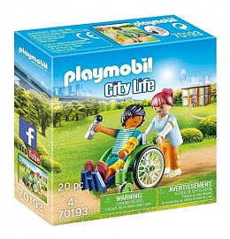 PLAYMOBIL PACIENTE SILLA DE RUEDA