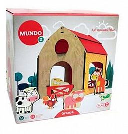 GRANJA MADERA C/ANIMALES E/CAJA