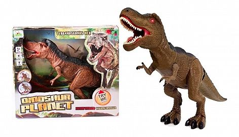 DINOSAURIO CON MOVIMIENTO, LUZ Y SONIDO