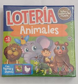 LOTERIA MADERA ANIMALES JIBUK