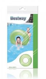SALVAVIDAS INFLABLE LISO 91CM - COLORES SURTIDOS -