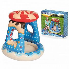 PILETA INFLABLE CANDY CON TECHO 91CM