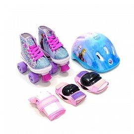 COMBO PATIN ZAPATILLA FROZEN C/LENTEJUELAS